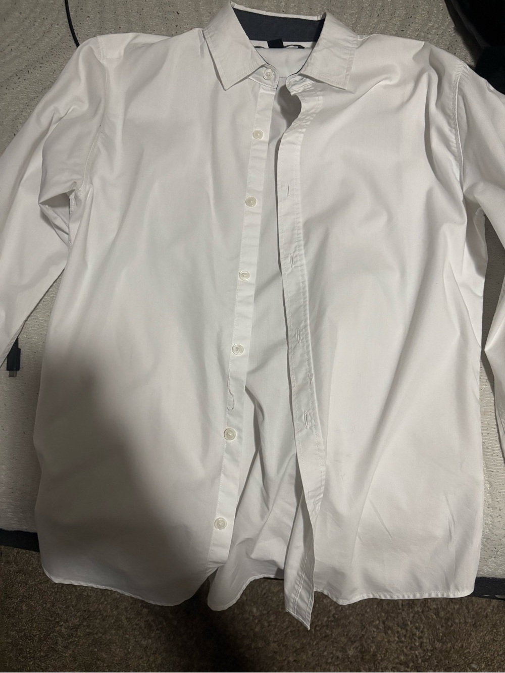 Men's White Beverly Hills raulph Lauren Dress Shirt - Classic Button Front